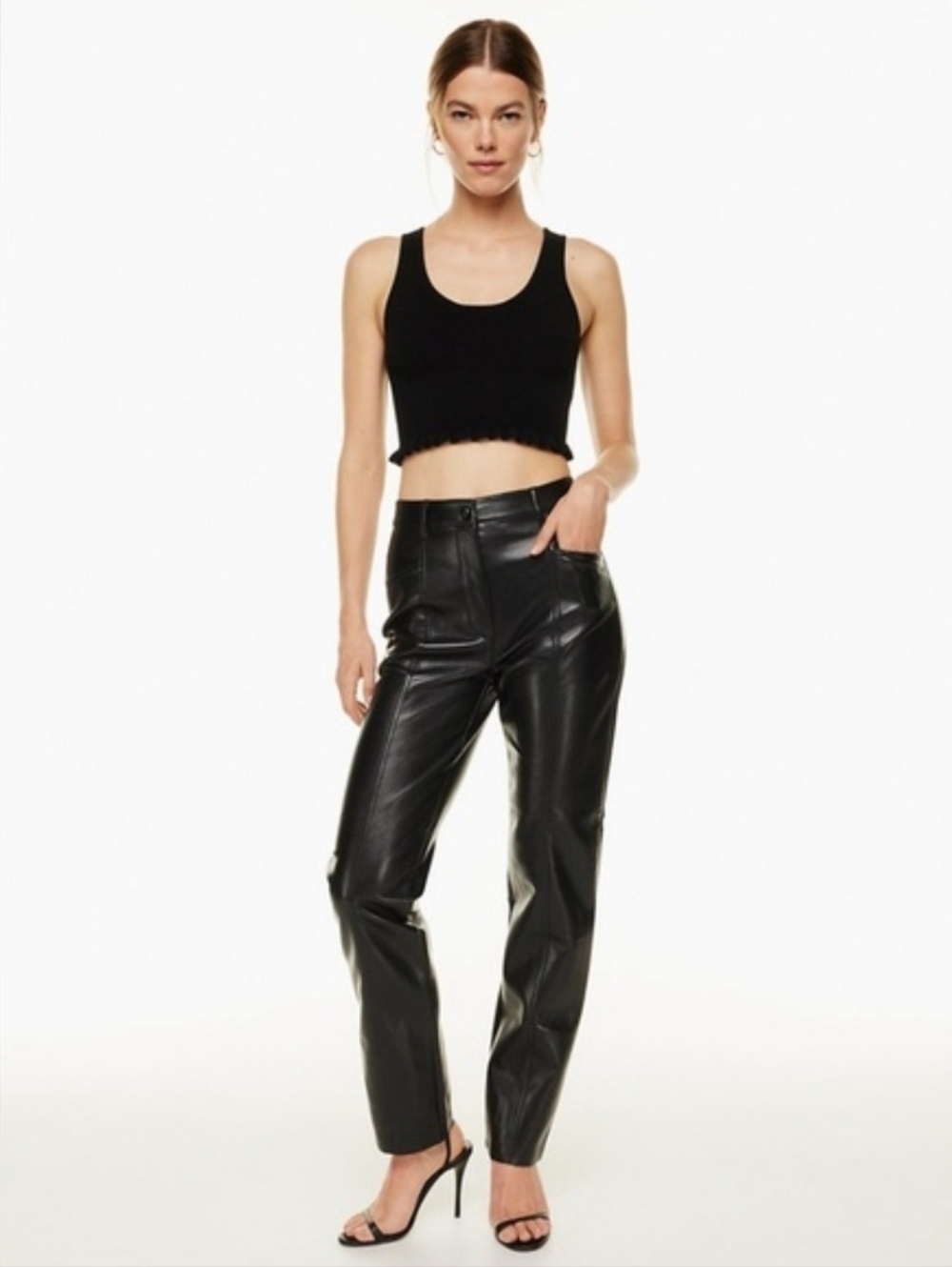 Artizia Wilfred faux leather pants Size 12